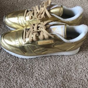 Gold Reebok classics